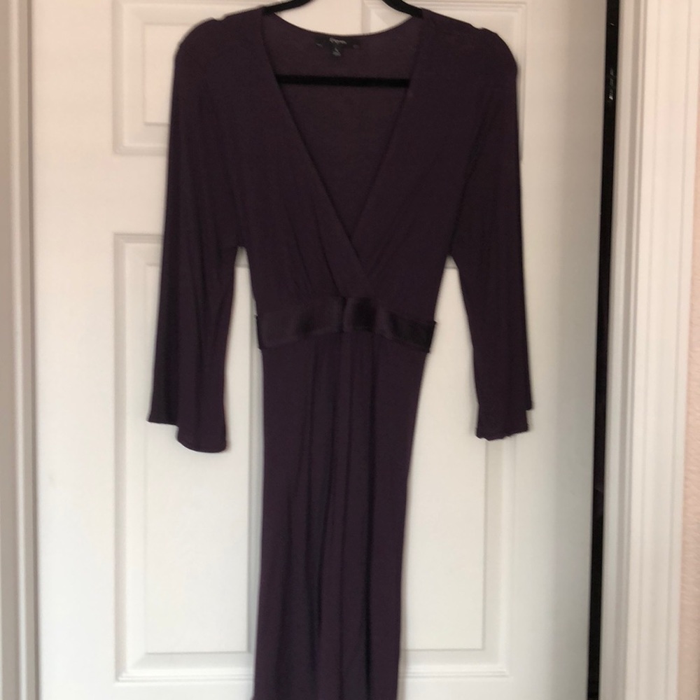 Express purple v neck dress